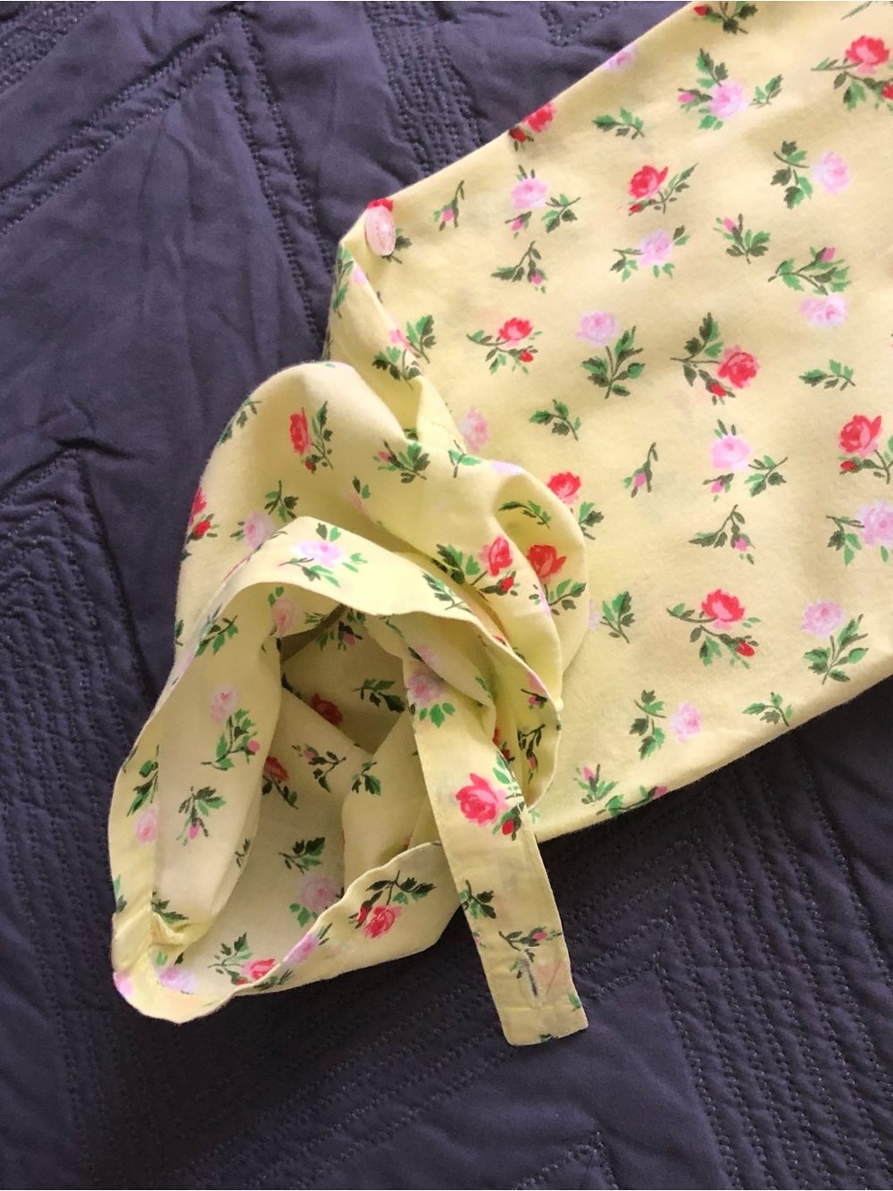 Victoria's Secret Yellow Floral Button-Down Nightshirt - Picture 6 of 7